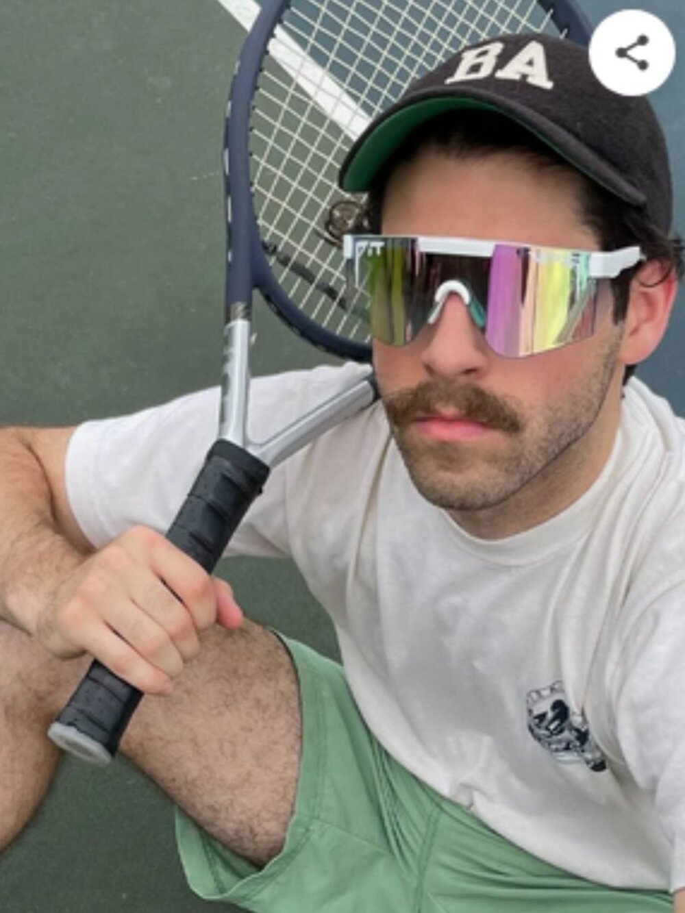 *SOLD* Pit Viper Miami Nights 2000 White Frame Rainbow Photochromatic Sunglasses - Picture 6 of 15